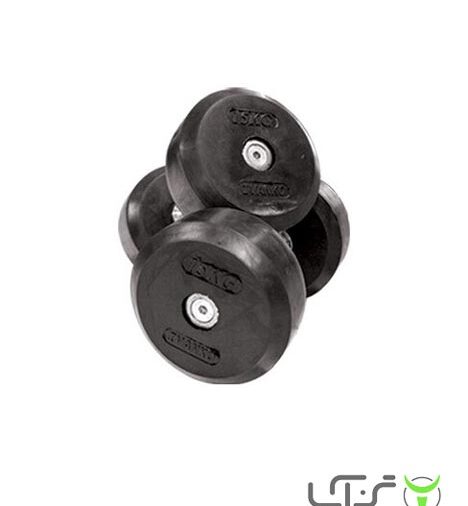 دمبل گرد 15 کیلوگرمی - دو عددی